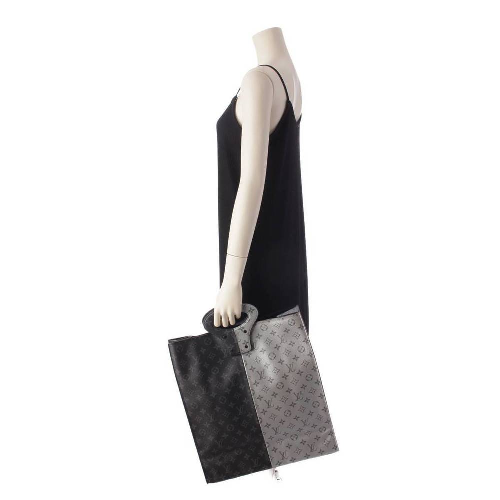 Louis Vuitton Monogram Eclipse Split Bicolor Tote… - image 8
